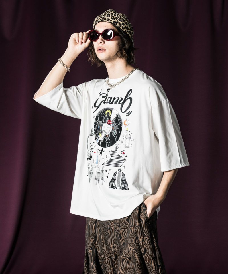 ニードルワークオーバーサイズTシャツ : GB0124/CS06 | glamb