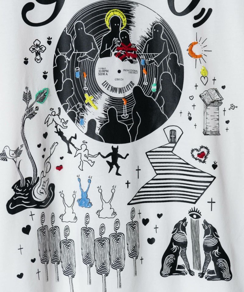 glamb (グラム) Needlework Oversize T-shirts/ニードルワーク