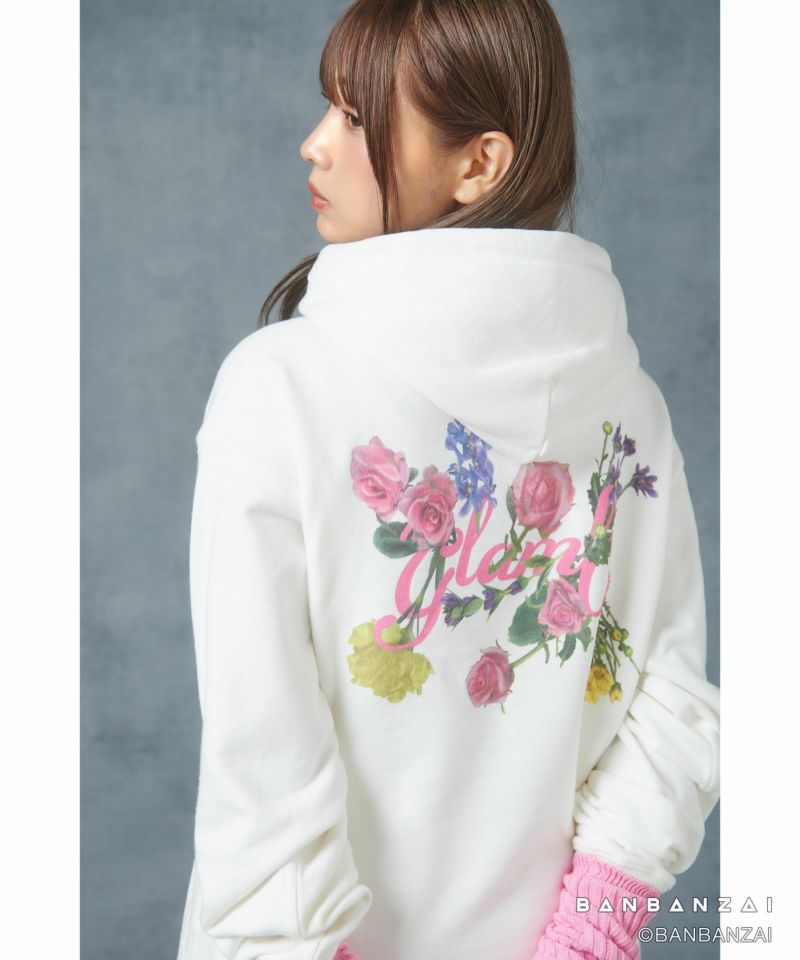 Rose embroidered hoodie online