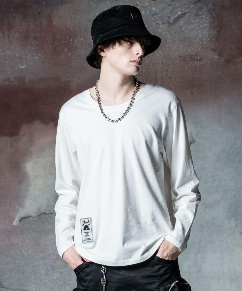 ルーズネックロングスリーブTシャツ : GB0324/CS21 | glamb