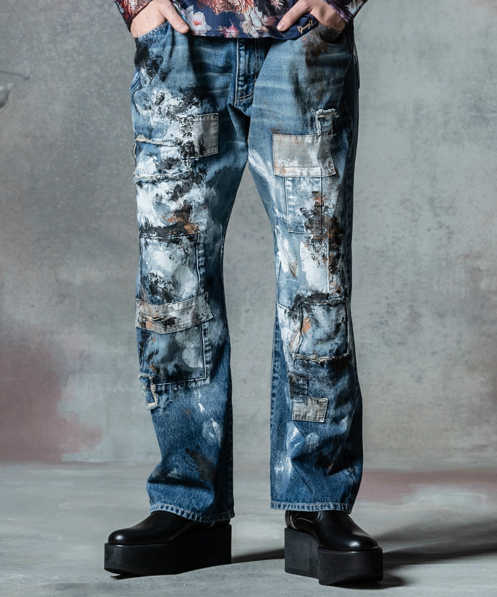 アンプラグドアトリエワイドデニム : GB0324/P01 | glamb Online Store  