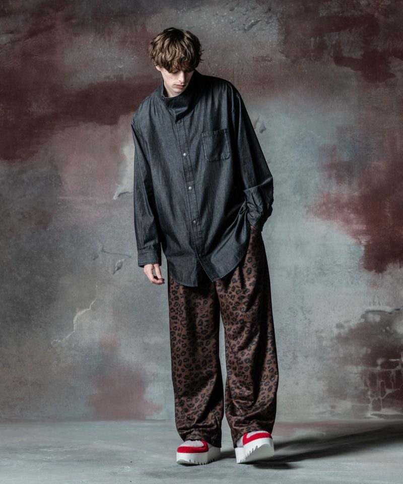 ハイネックデニムシャツ : GB0324/SH05 | glamb Online Store