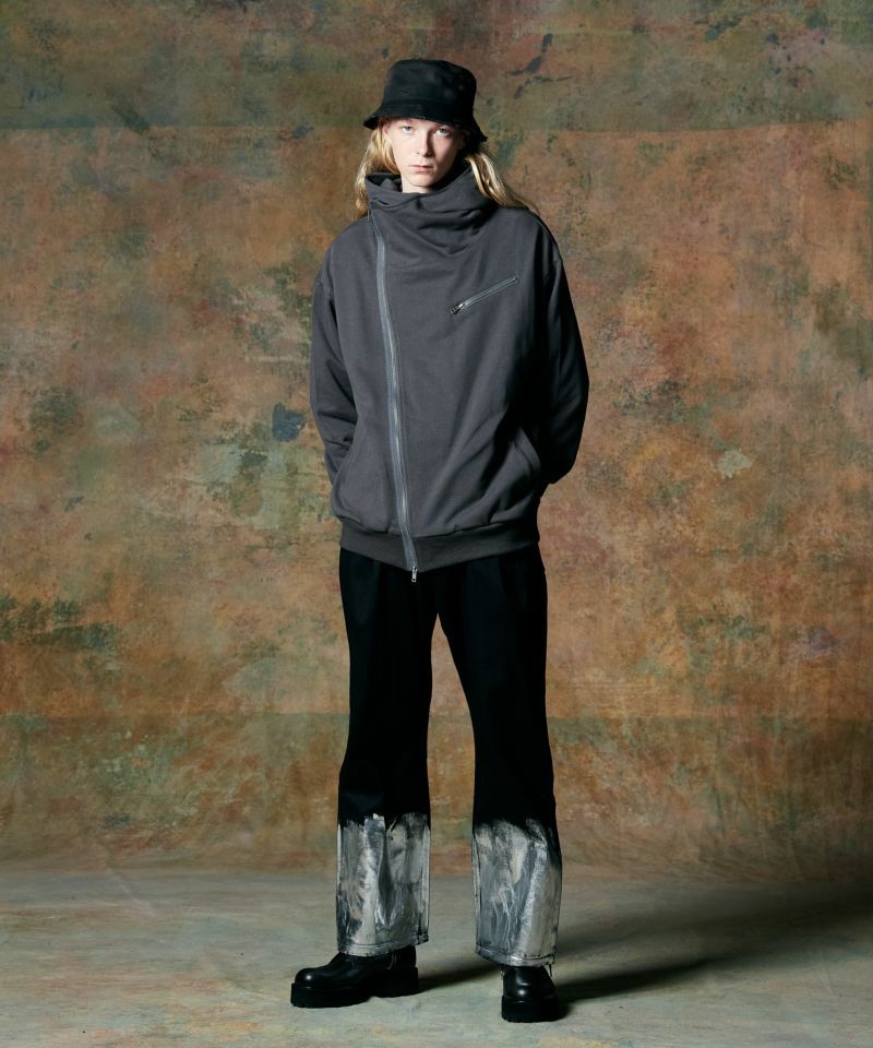 glamb(グラム)】Synth Leather Track Jacket シンセレザー