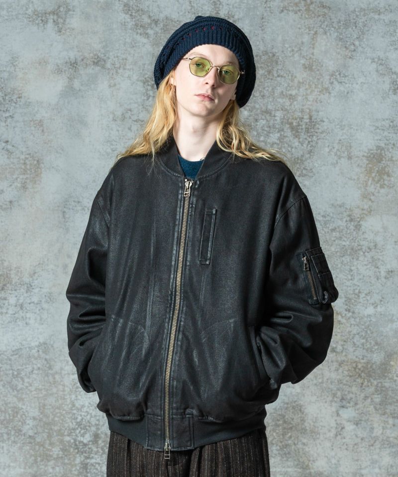 定価14万 3.1 フィリップリム 黒 デニム MA-1 デニム ジャケット M 定価14万 3.1 フィリップリム 黒 デニム MA-1 デニム ジャケット M
